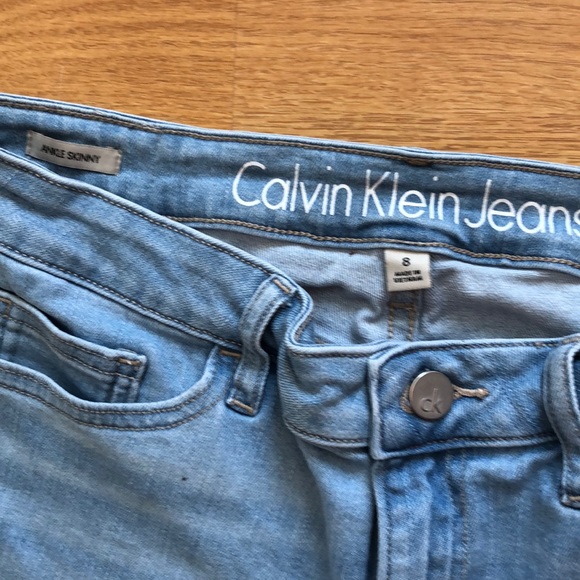 Calvin Klein frayed ankle skinny jeans - Picture 4 of 4